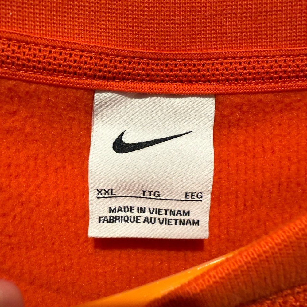 Clemson Orange Nike Sweatshirt with Logo - Picture 2 of 3